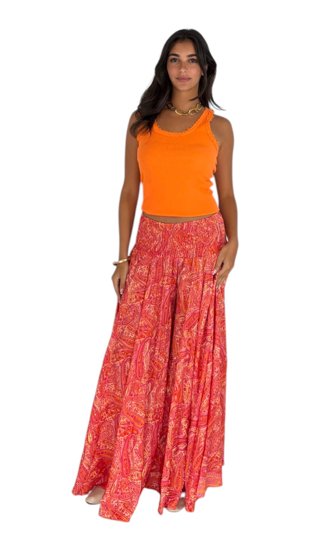 Lina Orange/Pink Pant