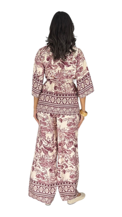 Mia Maroon Set