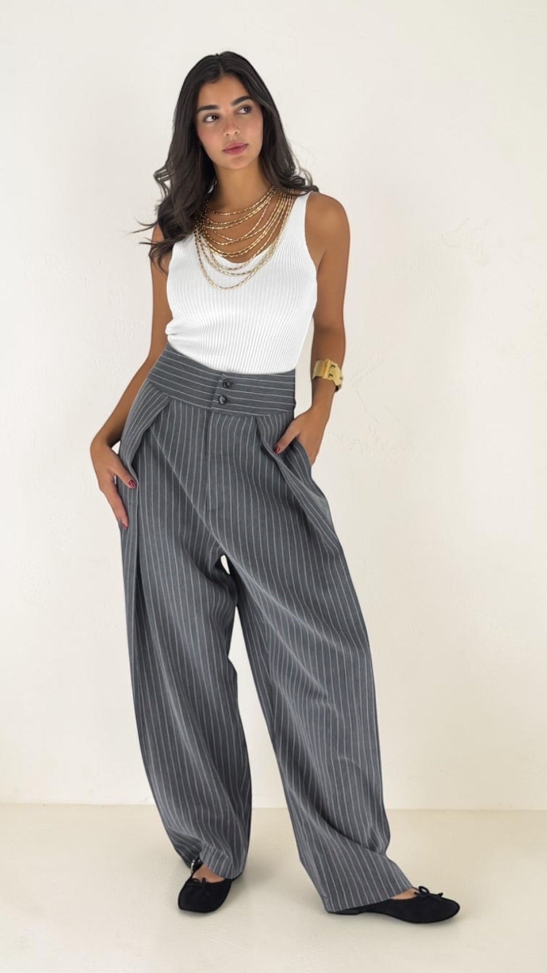 Jomard Pinstripe Pants