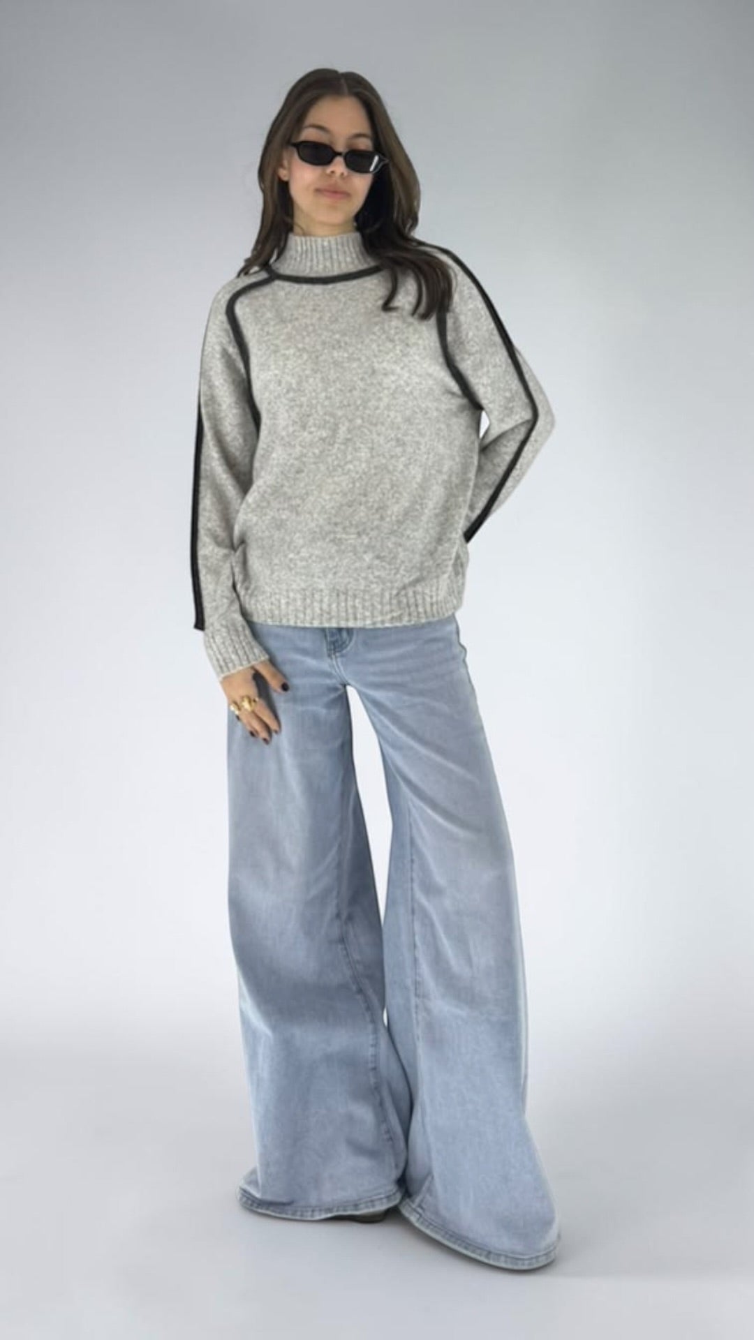 Naira High Neck Sweater