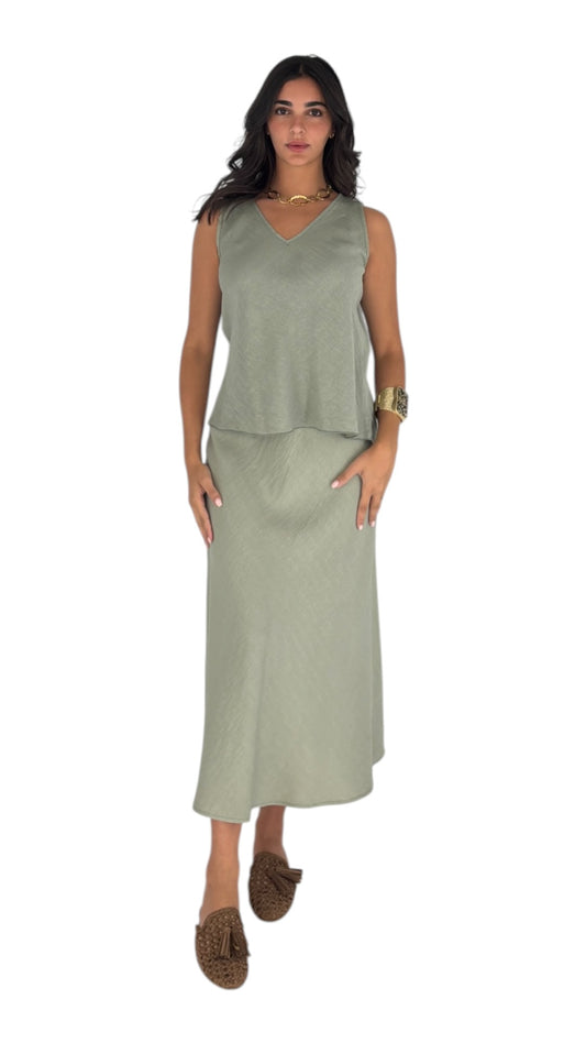 Slade Kaki Skirt