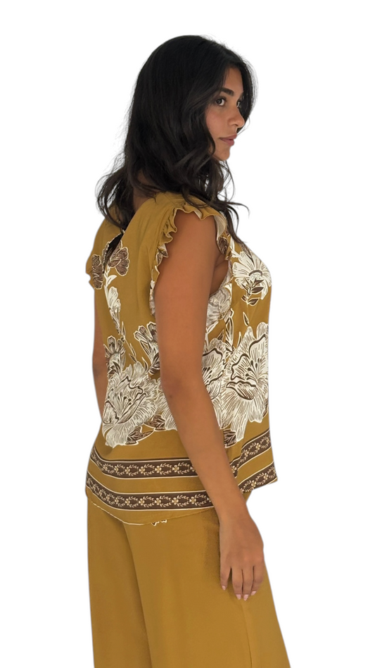 Amani Mustard Top