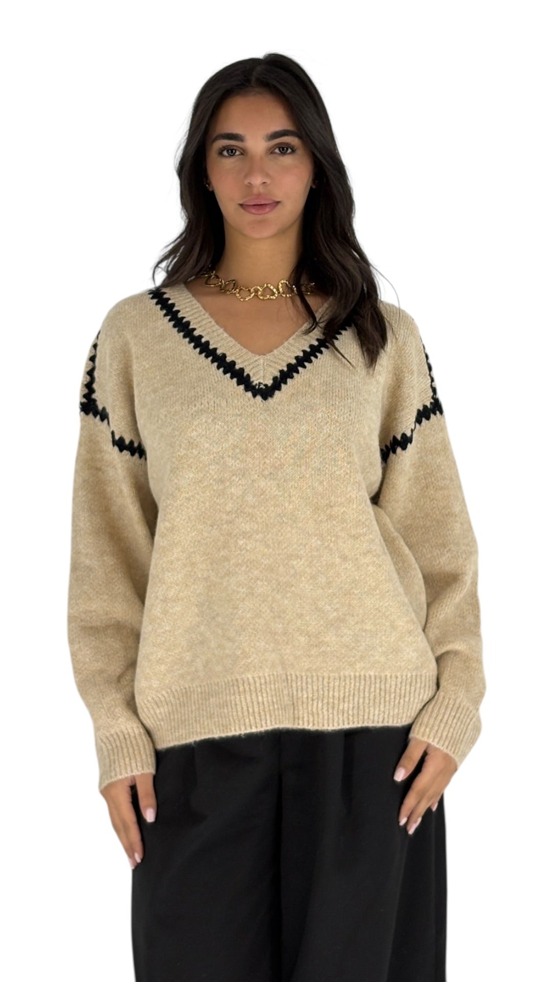 Donia Beige Sweater