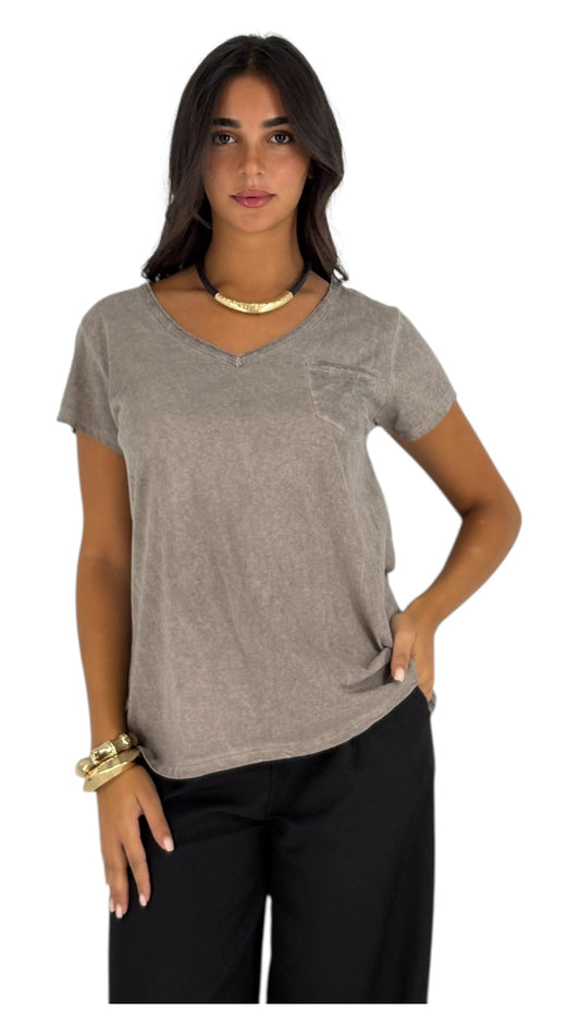 Lacey Taupe T-shirt