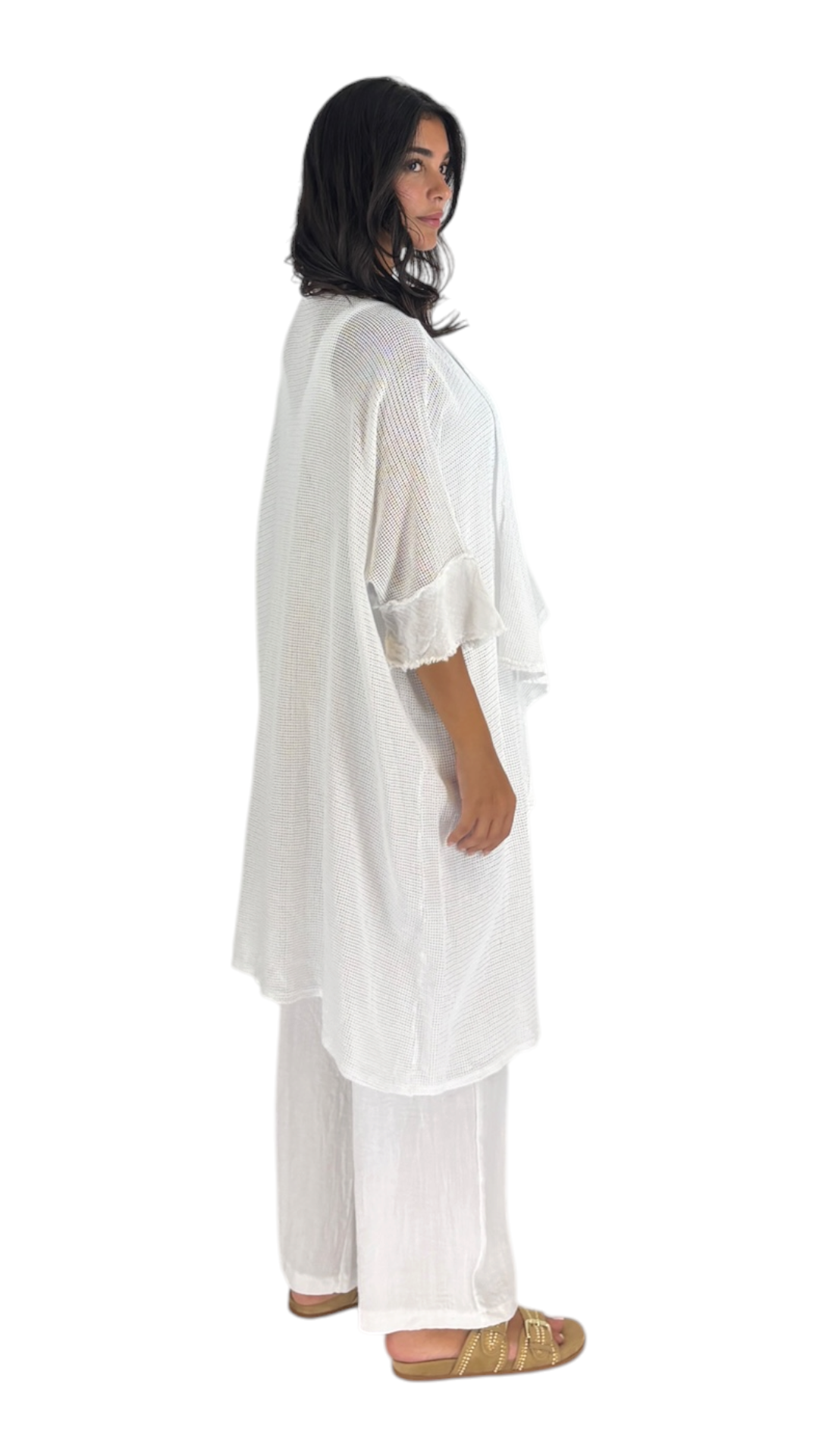 Noor White Cardigan