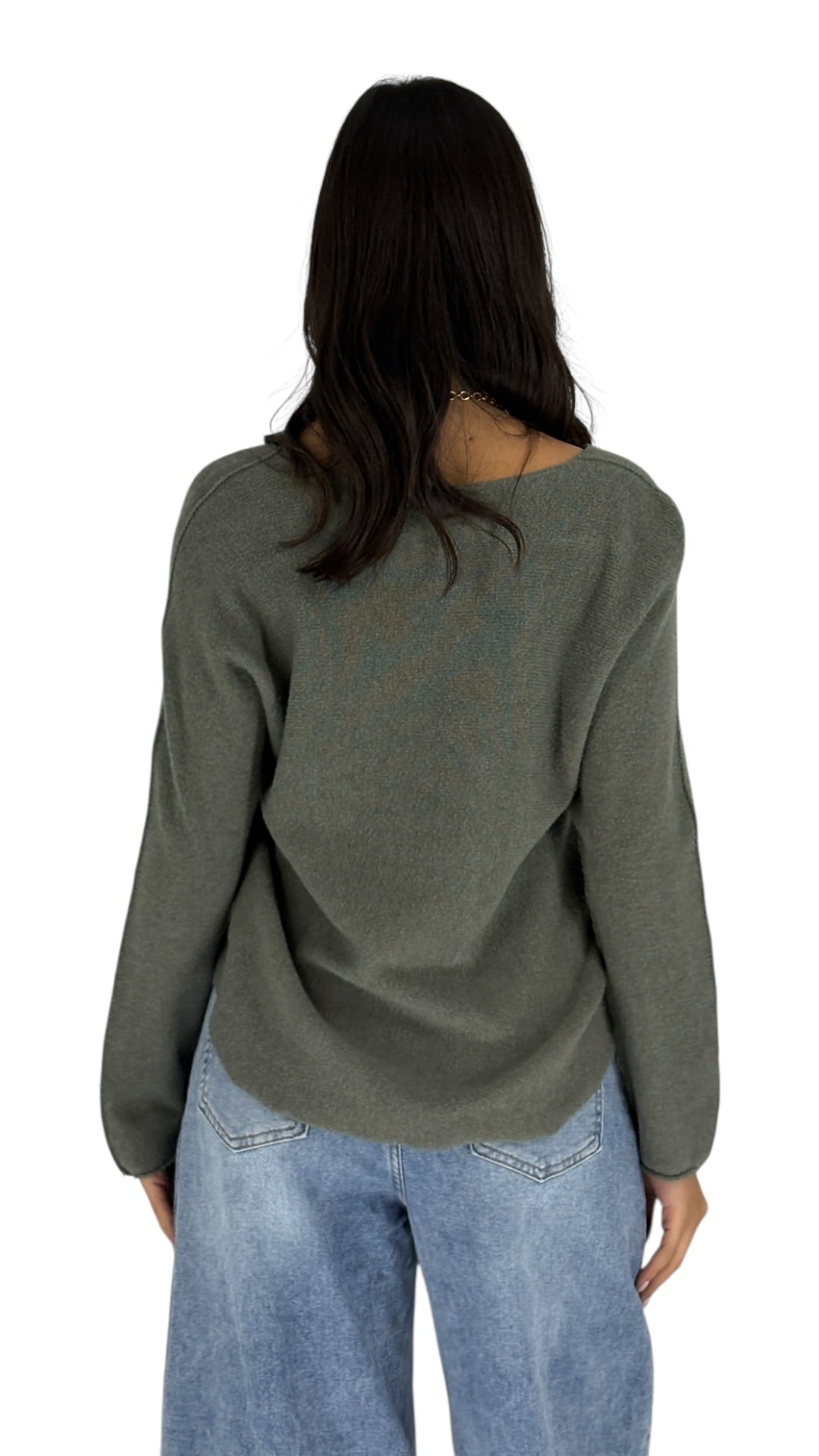 Carmen Kaki Sweater