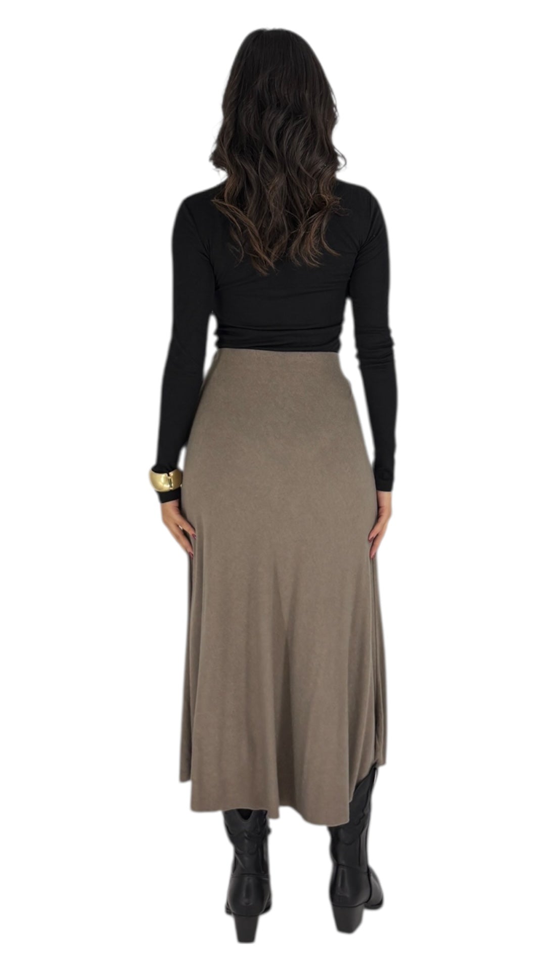 Basant Taupe Skirt