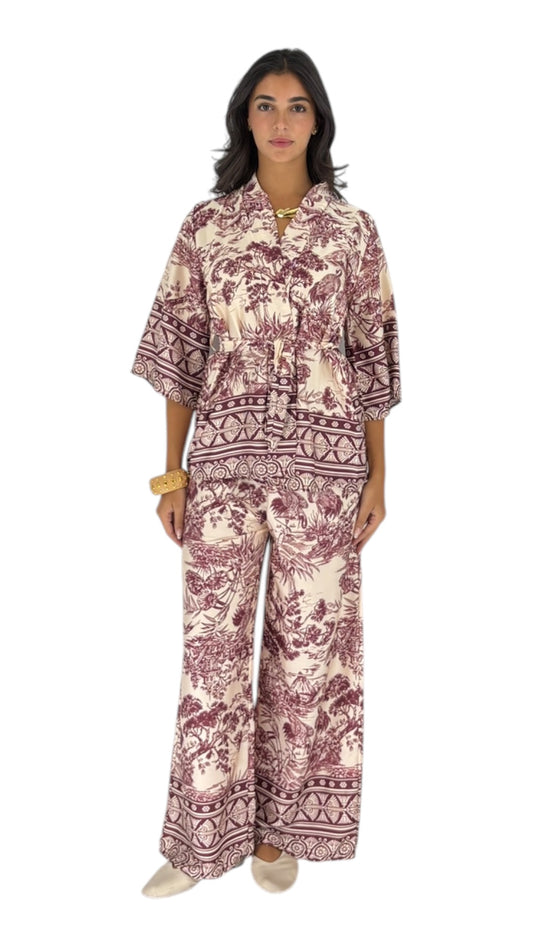 Mia Maroon Set
