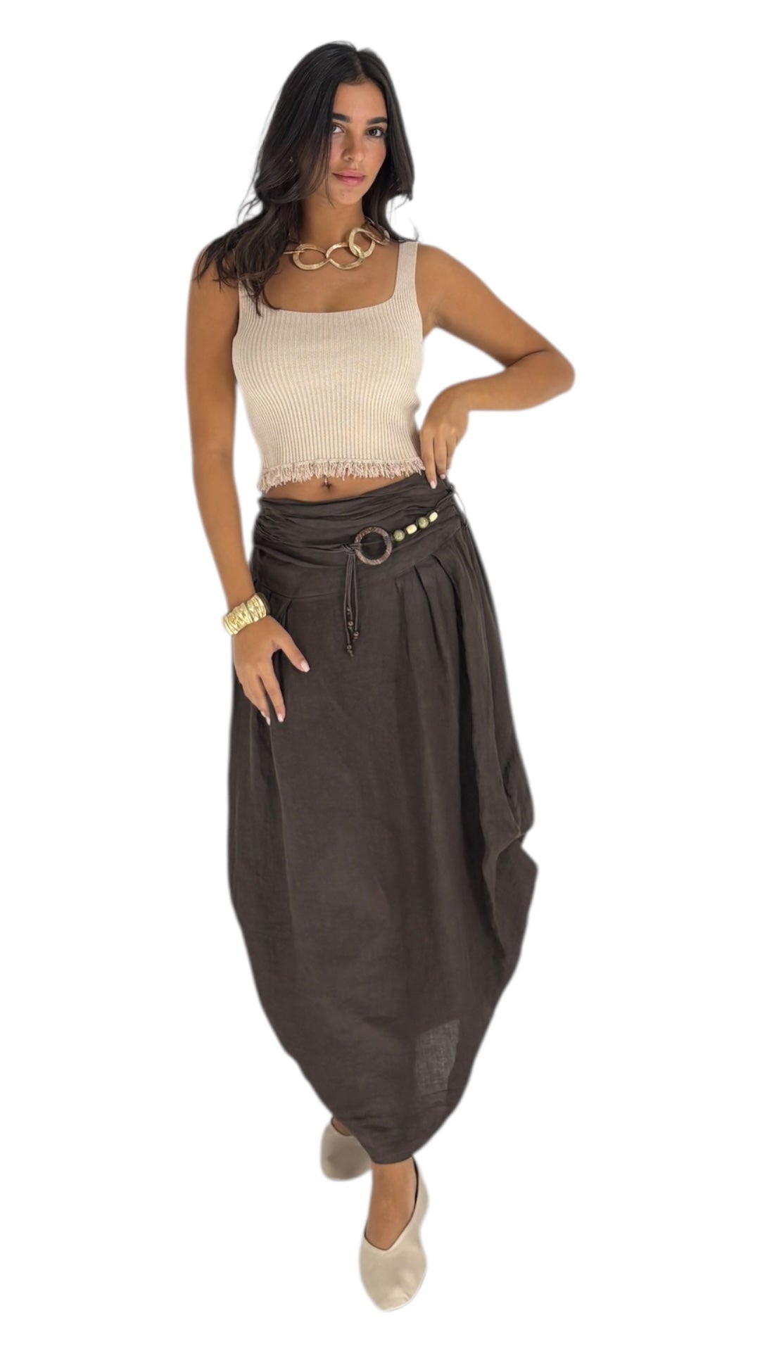 Griffin Brown Skirt