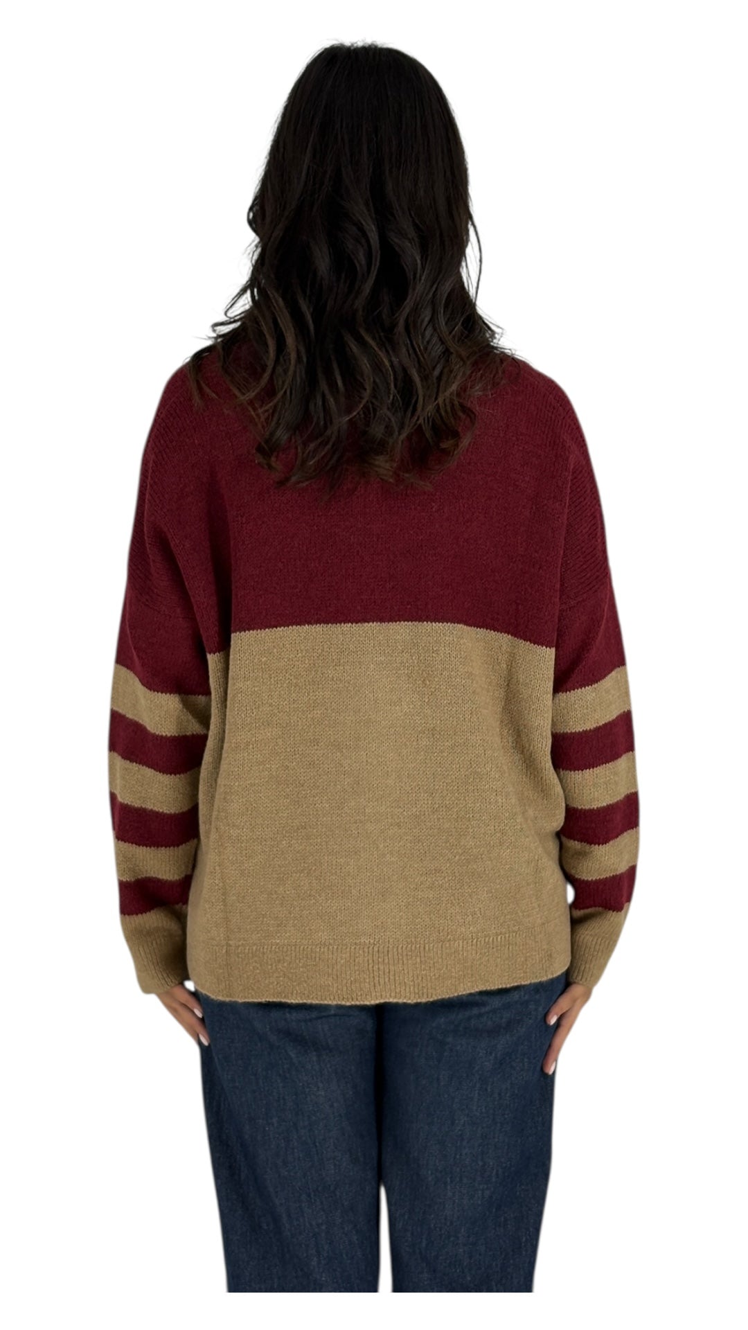 Fadia Burgundy Cardigan