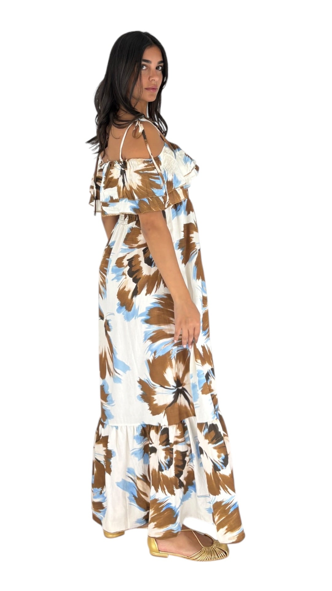 Juno Brown/Blue Dress