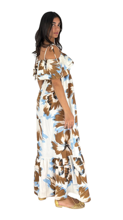 Juno Brown/Blue Dress