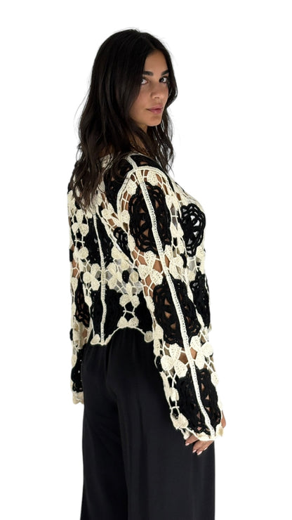 Melisa Black Cardigan