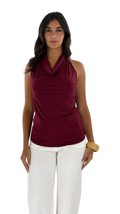 Cina Maroon Top
