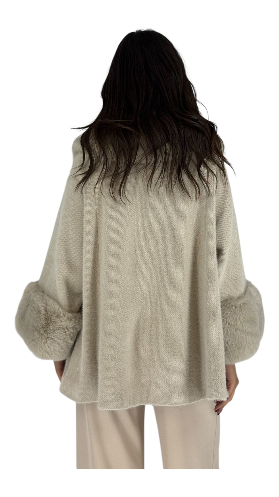 Wise Beige Poncho