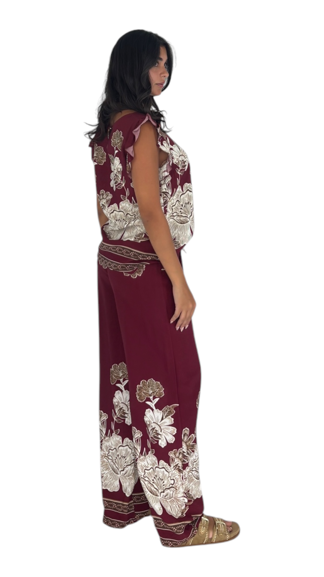 Amani Burgandy Pants