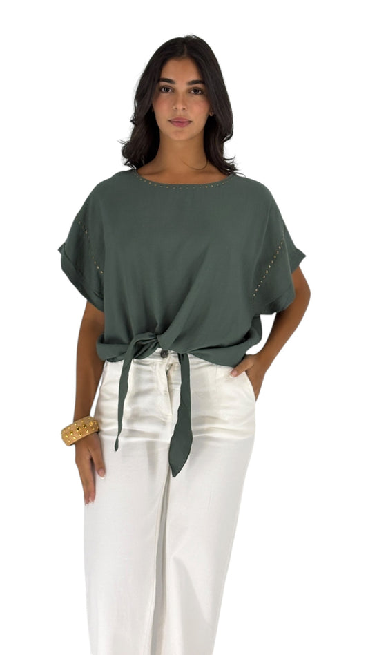 Suzan Olive Top