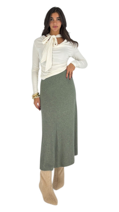 Basant Kaki Skirt