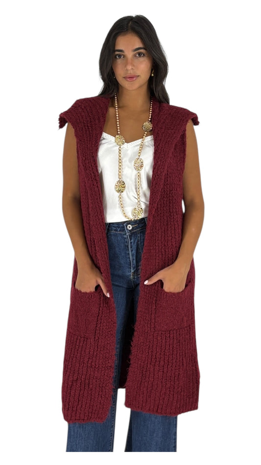 Maisa Burgundy Vest