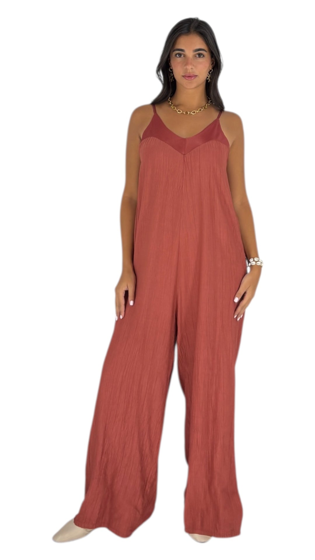 Zoya Brick Jumpsuits