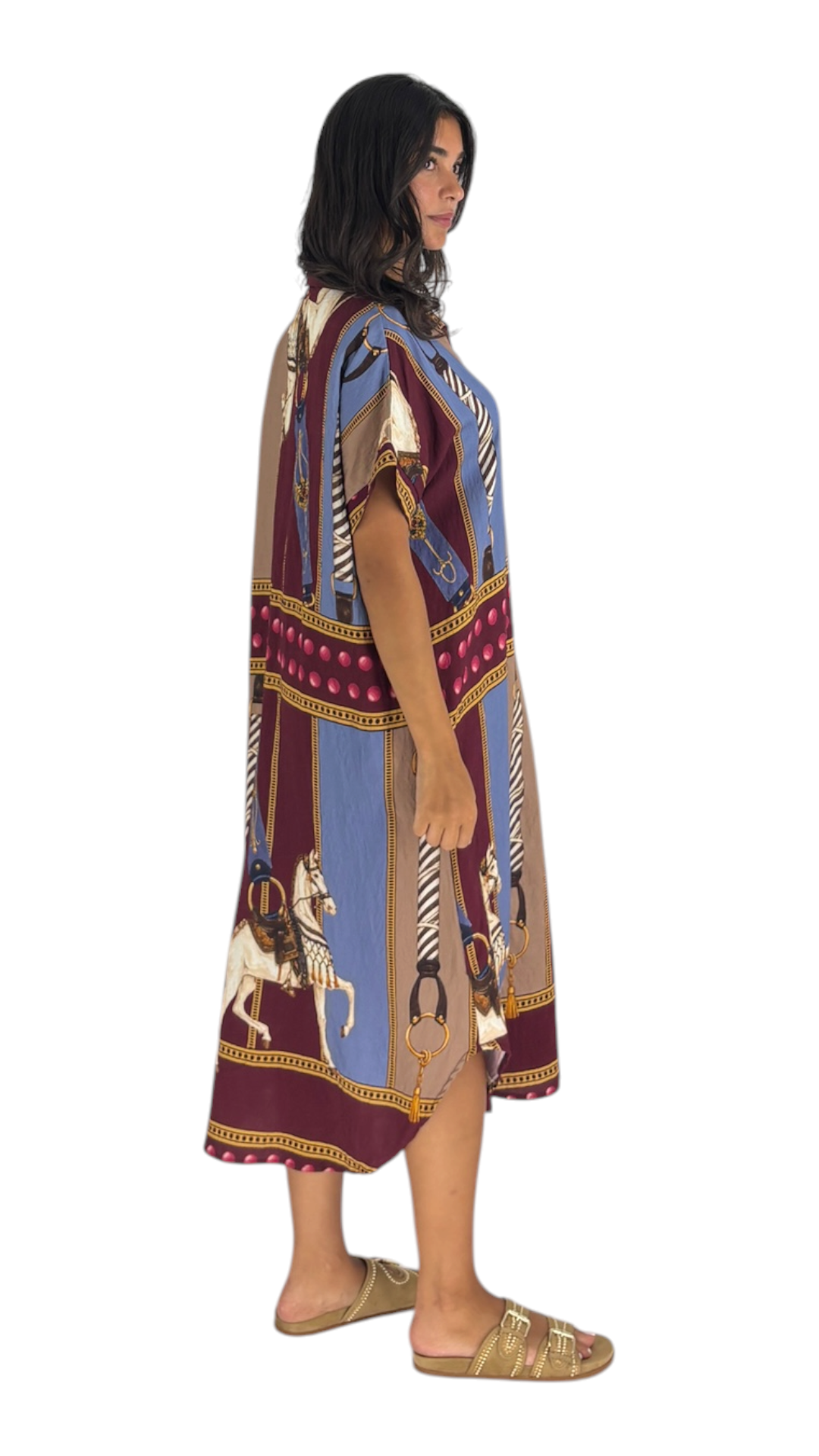 Horse Maroon Dress