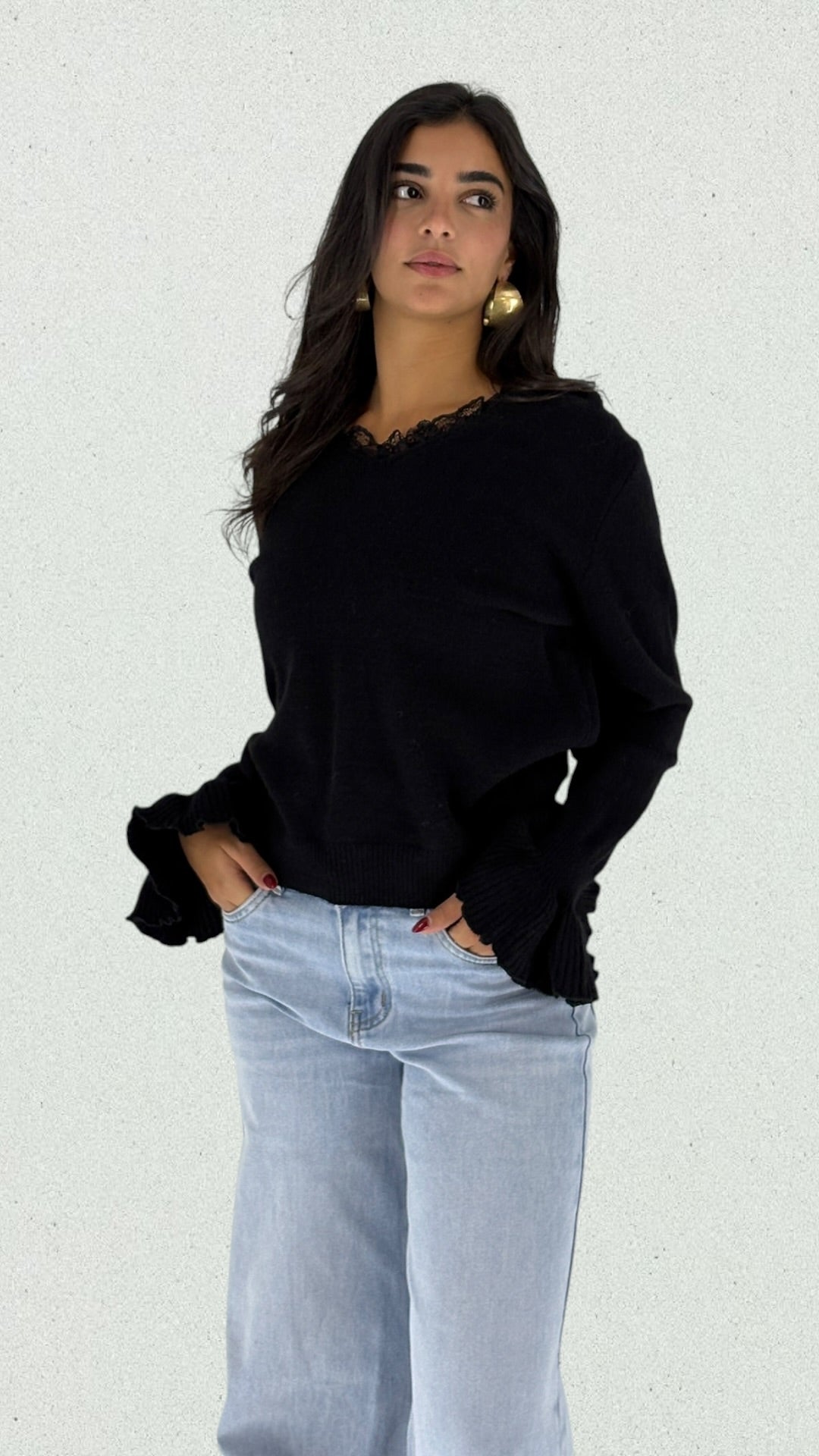 Luna Black Sweater