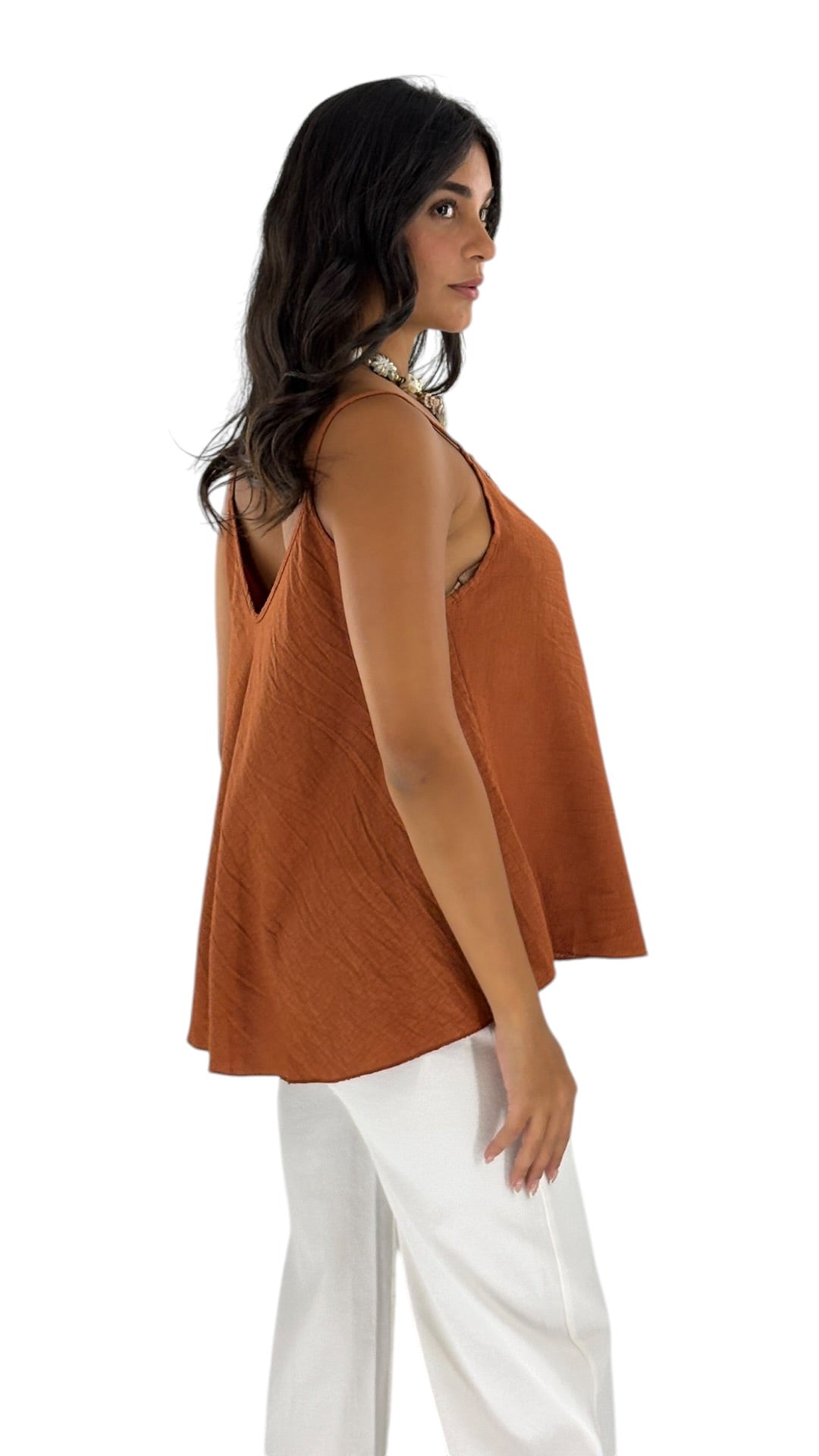Arohi Terracotta Top