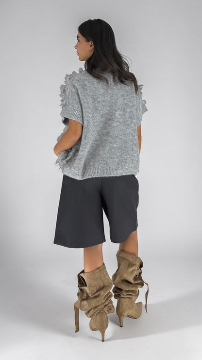 Zahi Grey Vest