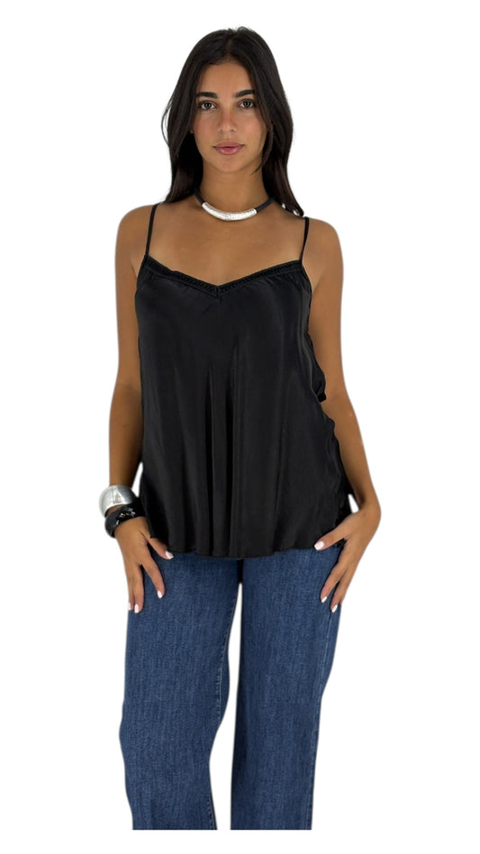 Fadia Black Camisole