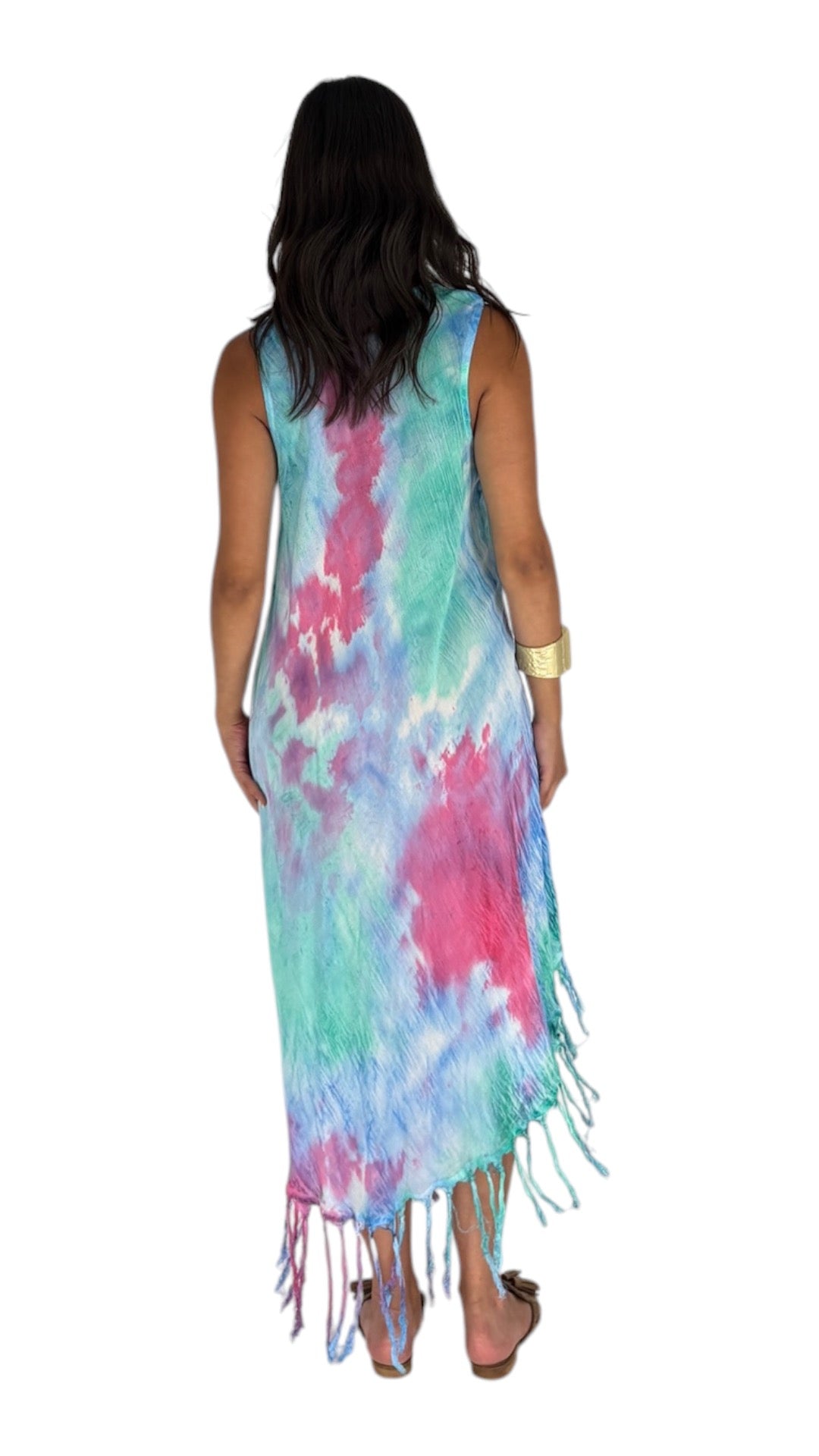 Rendar Teal/ Fuchsia Dress