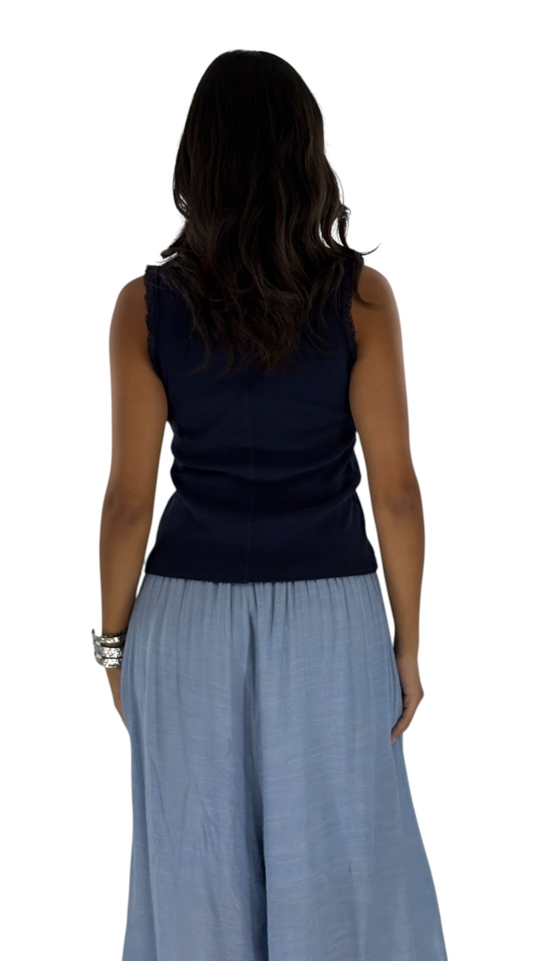 Alix Navy Top