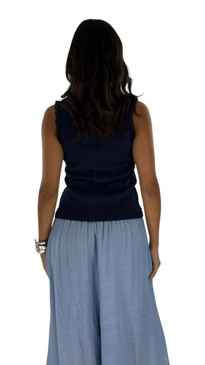 Alix Navy Top