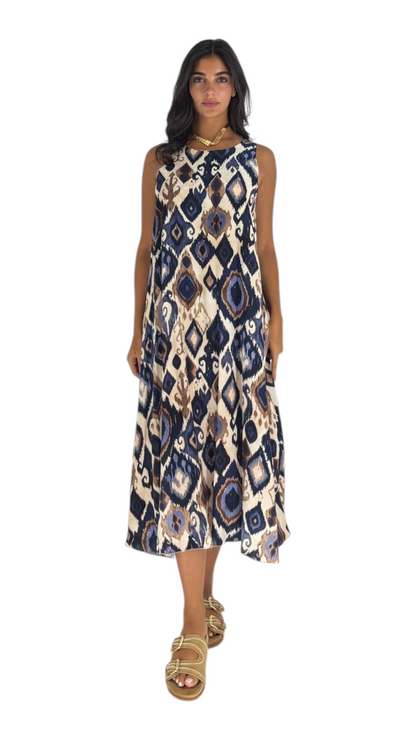 Areej Navy Dress