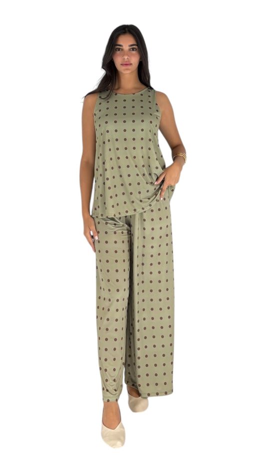 Twyla Kaki/Brown Set