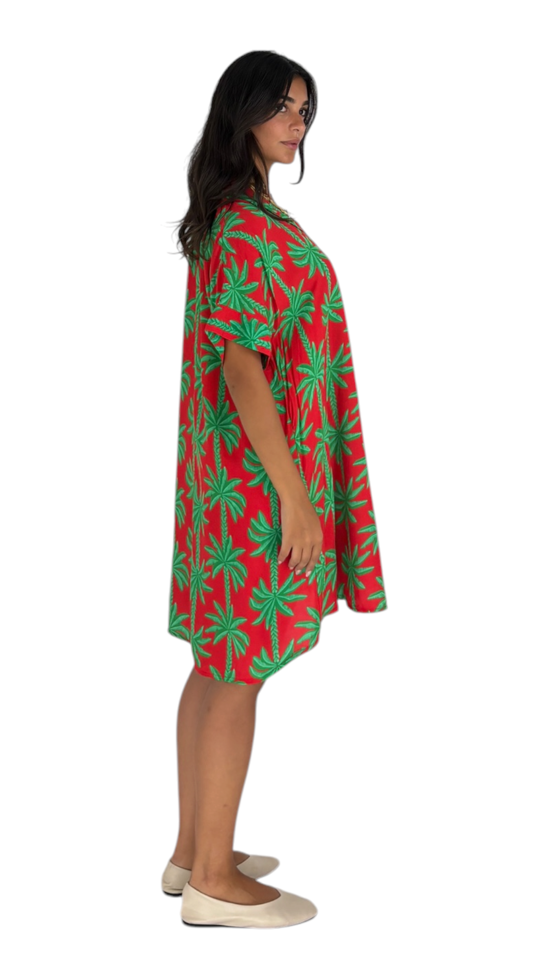 Najat Red/Green Dress