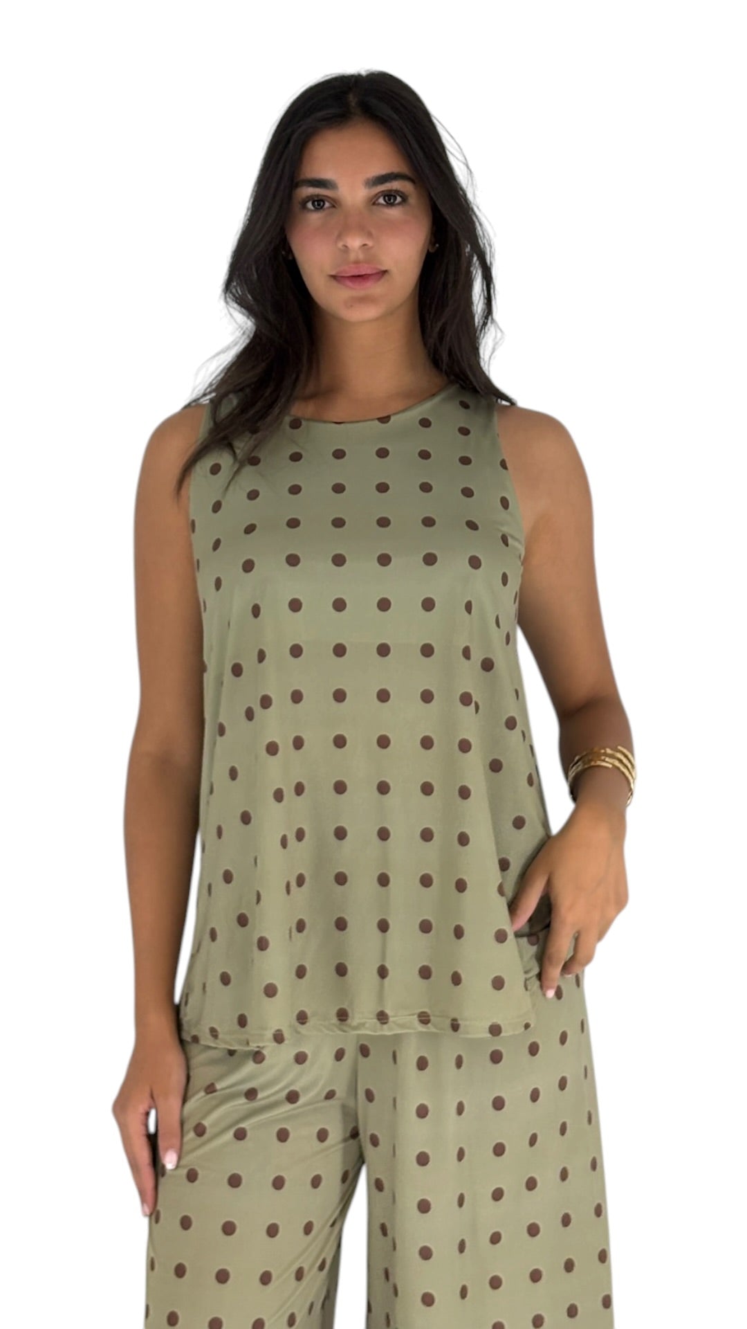 Twyla Kaki/Brown Set
