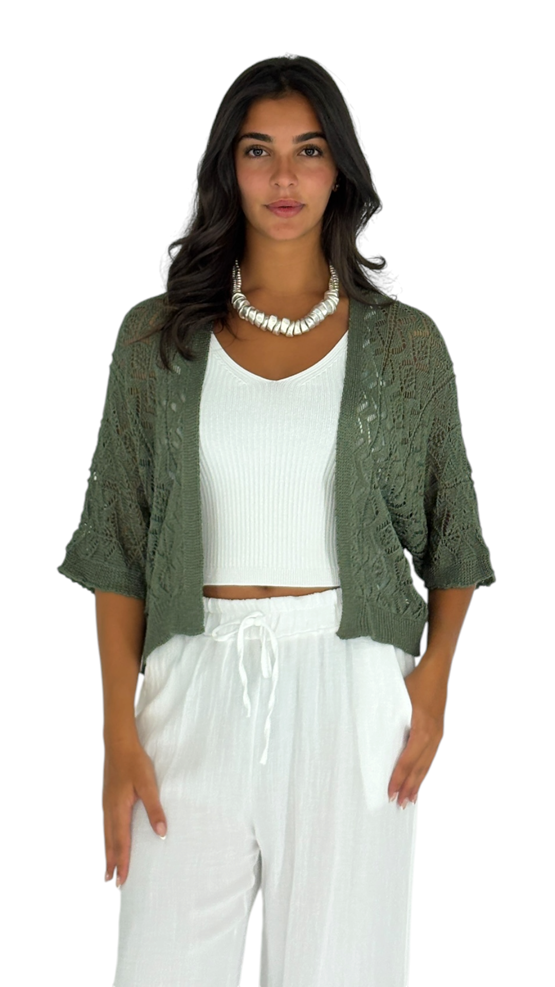 Mais Olive Cardigan
