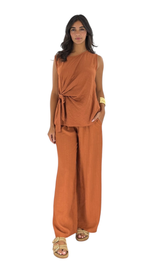 Eleni Terracotta Pants