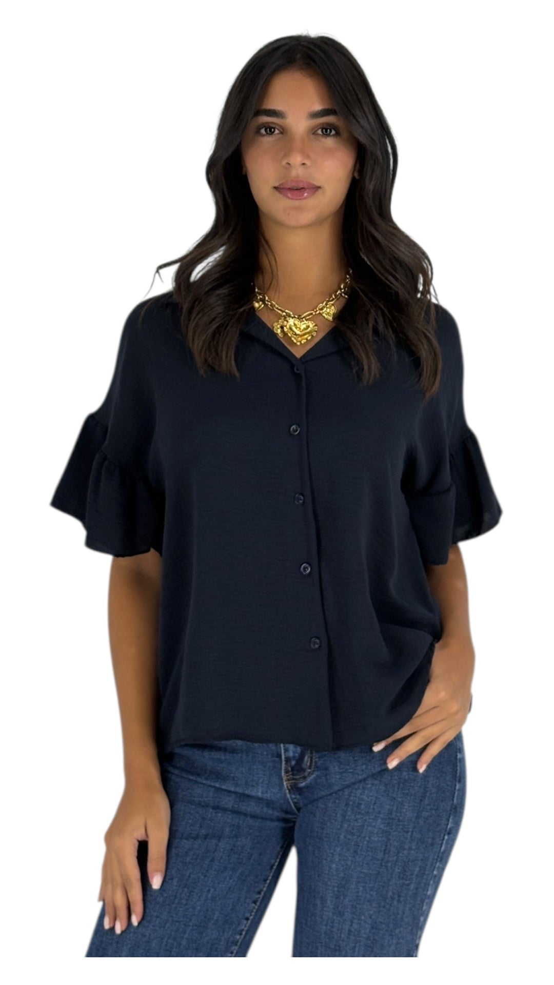 Nedaa Navy Shirt
