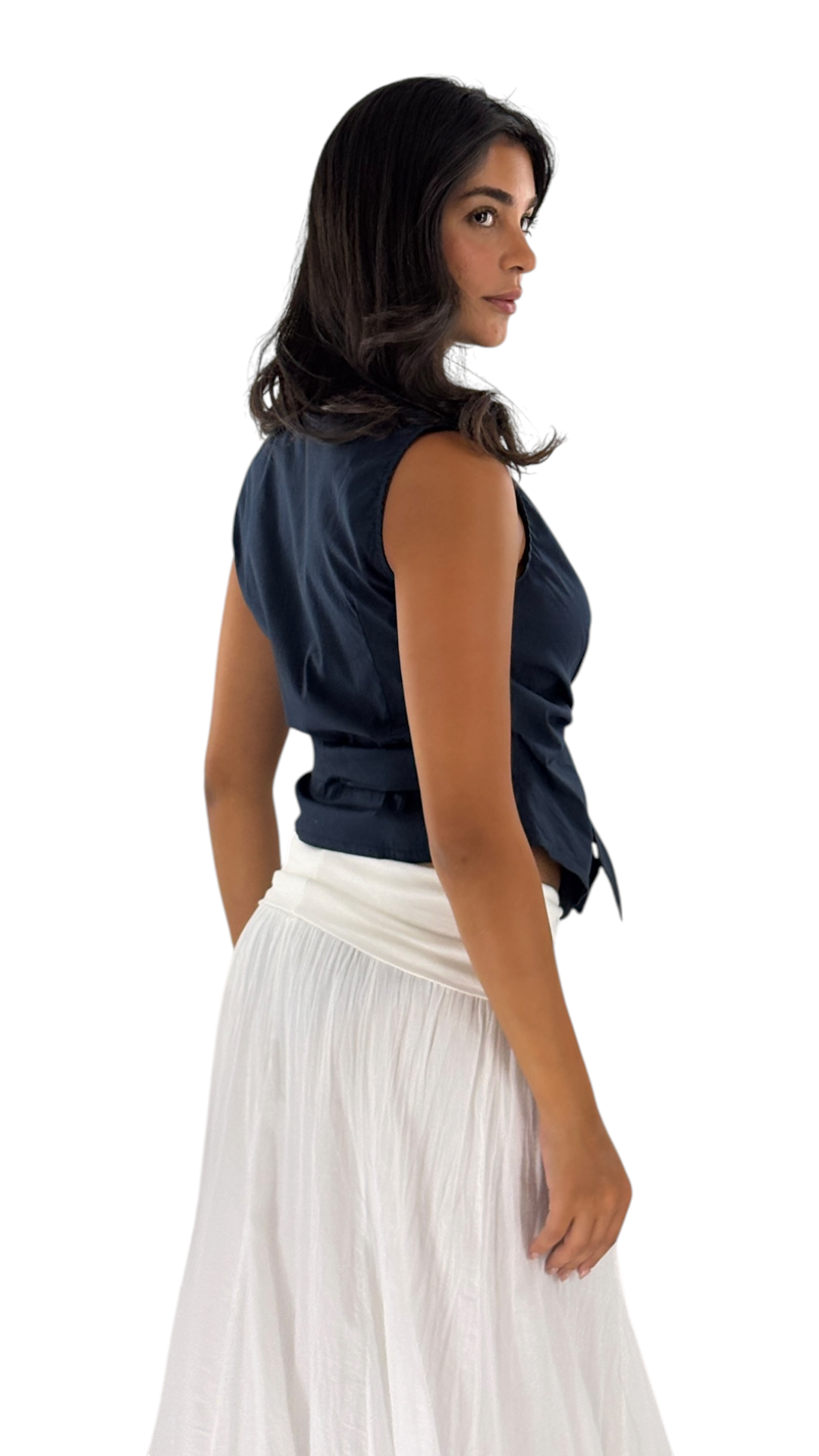 Marie Navy Vest
