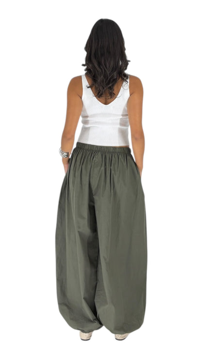 Yusra Olive Pants