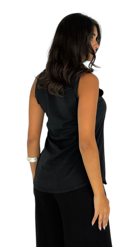 Fadia Black Top