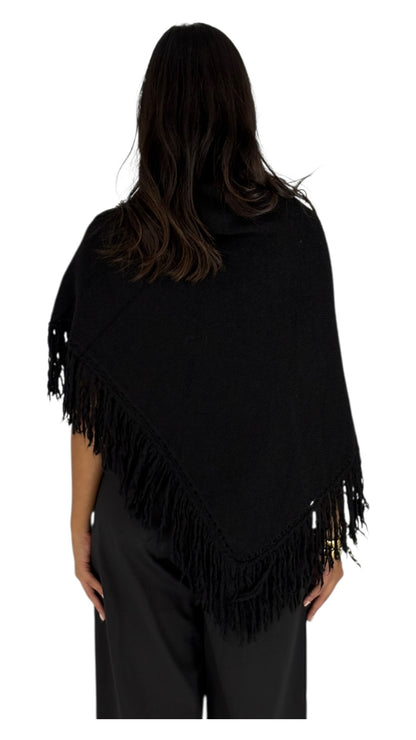 Zenin Black Poncho