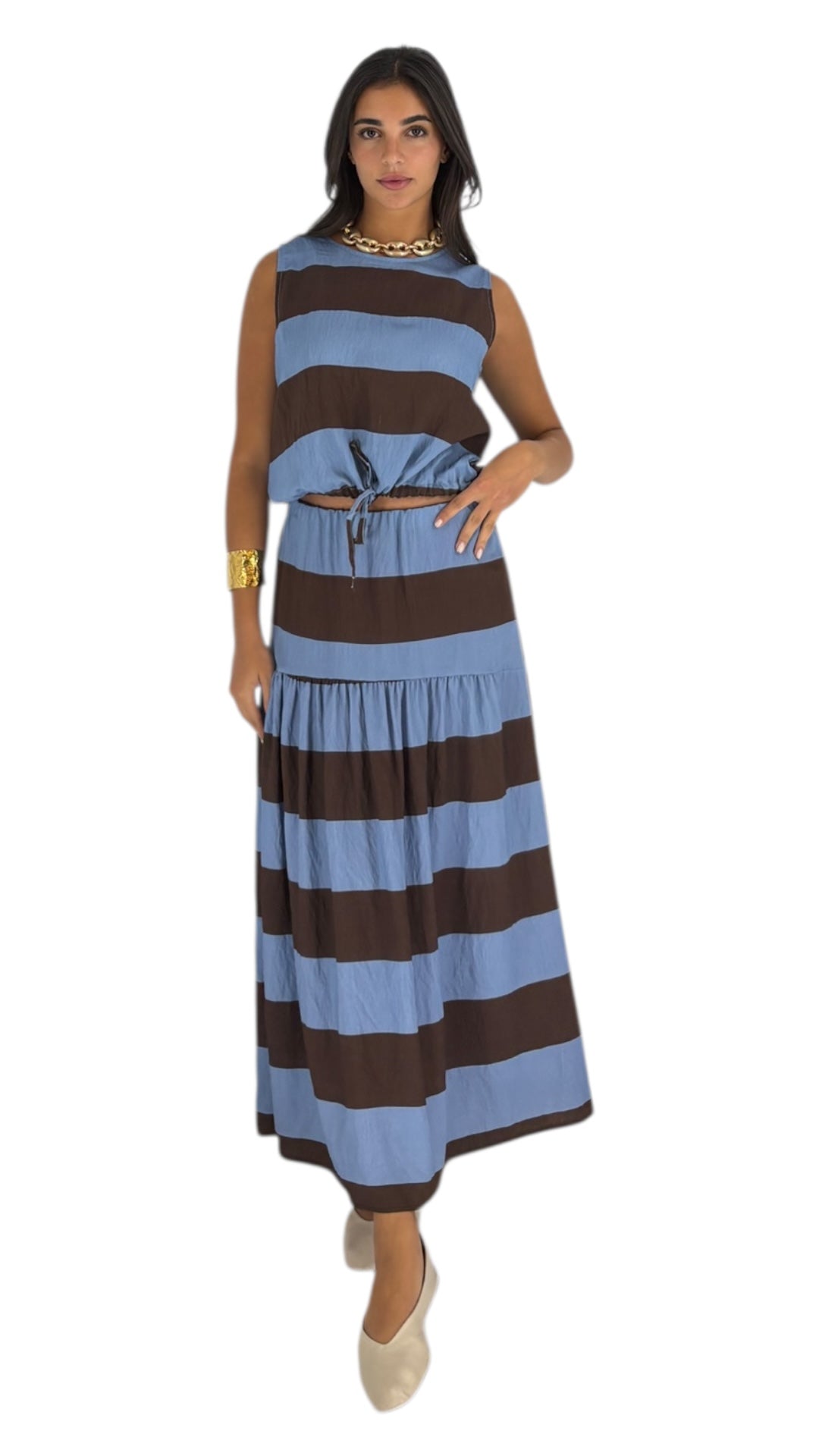 Alora Brown/Blue Skirt