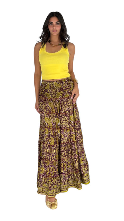 Darma Mustard Skirt