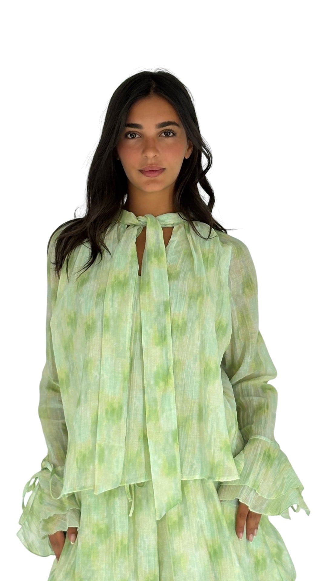 Hanen Green Blouse