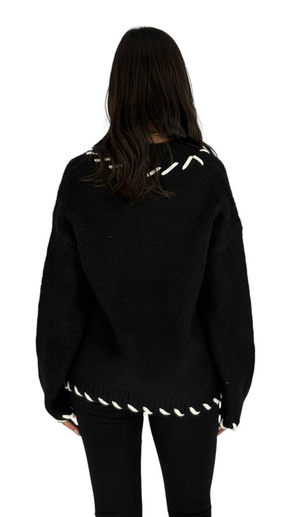 Tanvi Black Sweater