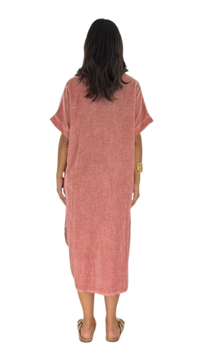 Nuha Salmon Dress