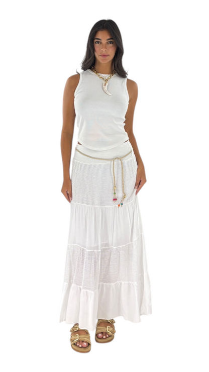 Rahaf White Skirt