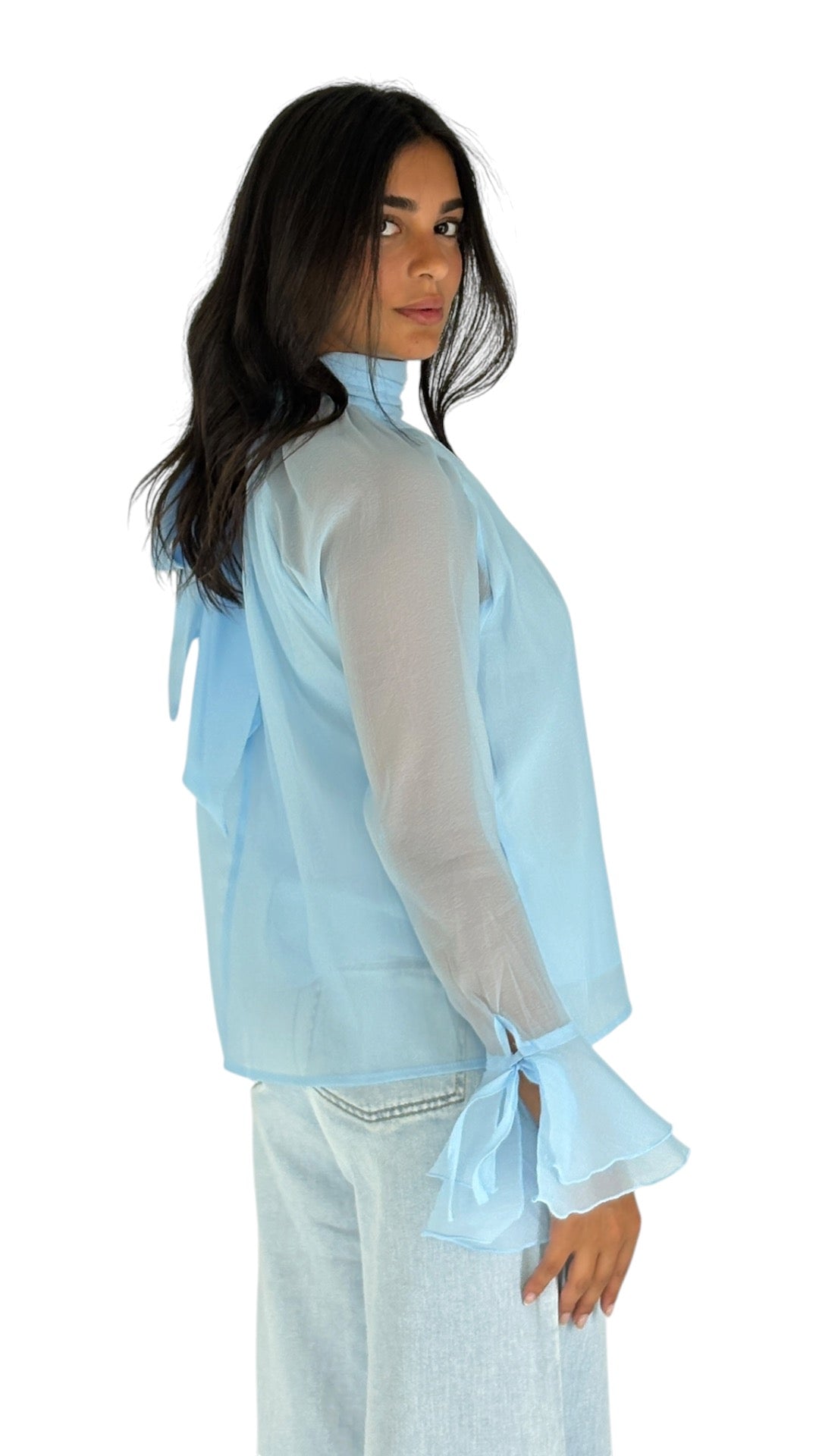 Samia Baby Blue Blouse